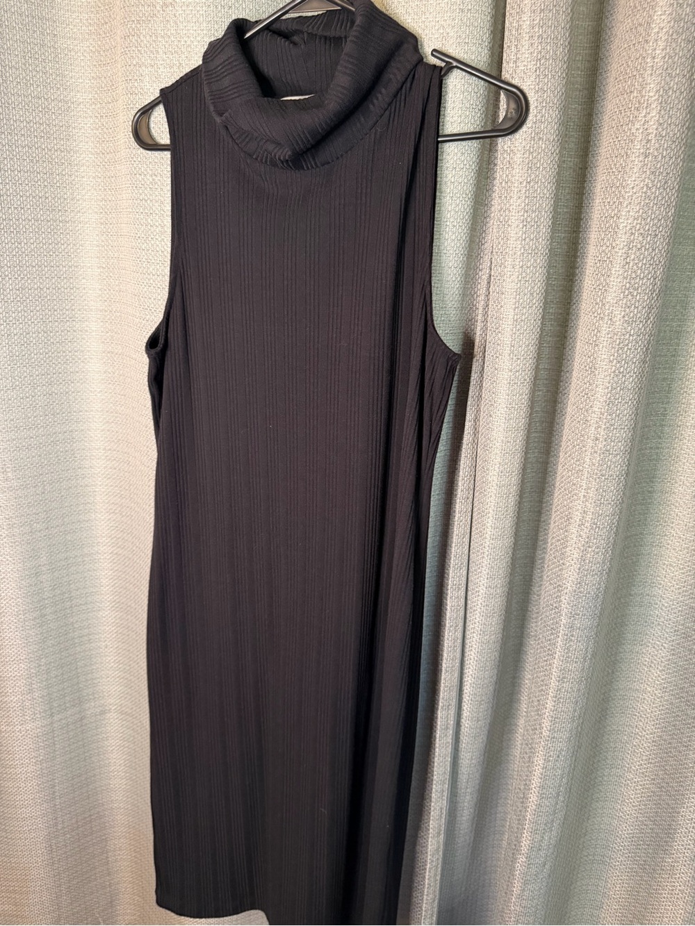 Nine West Black Sleeveless Turtleneck Midi Dress - Picture 4 of 6